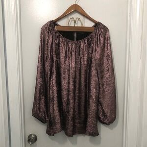 Lane Bryant Shimmering Purple Blouse